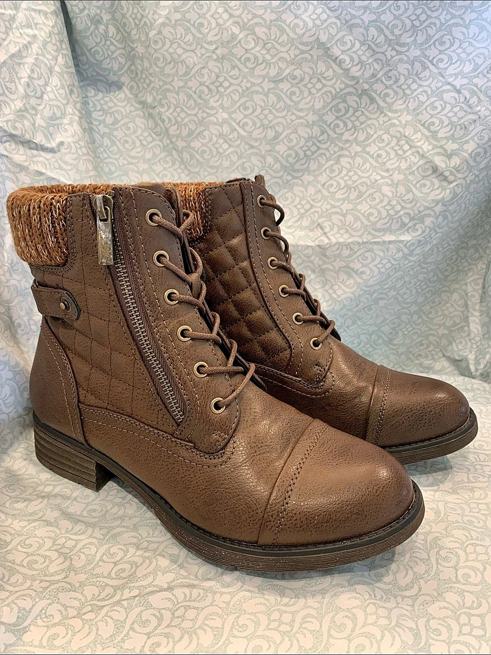 STQ Brown Ankle Boots US 9